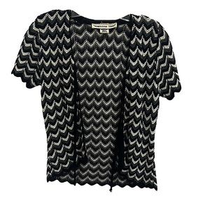 Knitted short sleeve tie sweater